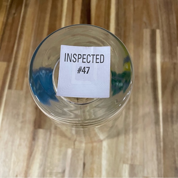 Bohemia Glass Clear Glass Vase Hand Painted Flowers Czech Republic 9.75” Tall - Picture 9 of 10